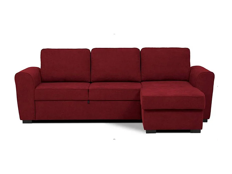 Aston canapé d'angle droit bordeaux