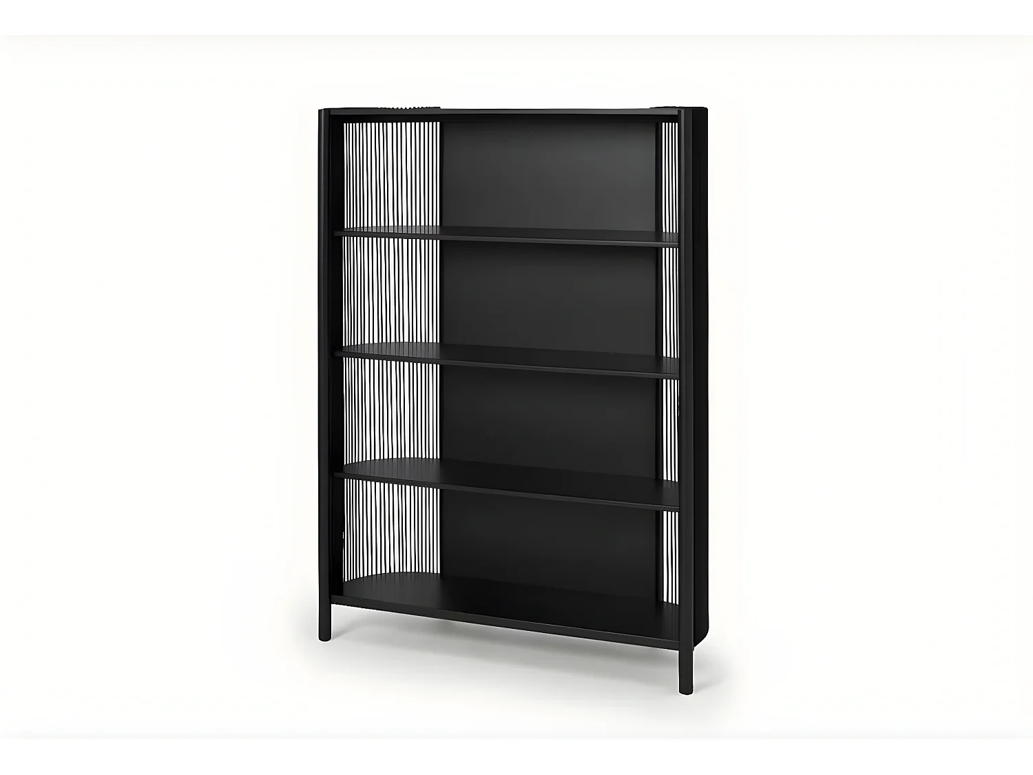 Tamana étagère bois d'acacia noir et cordage