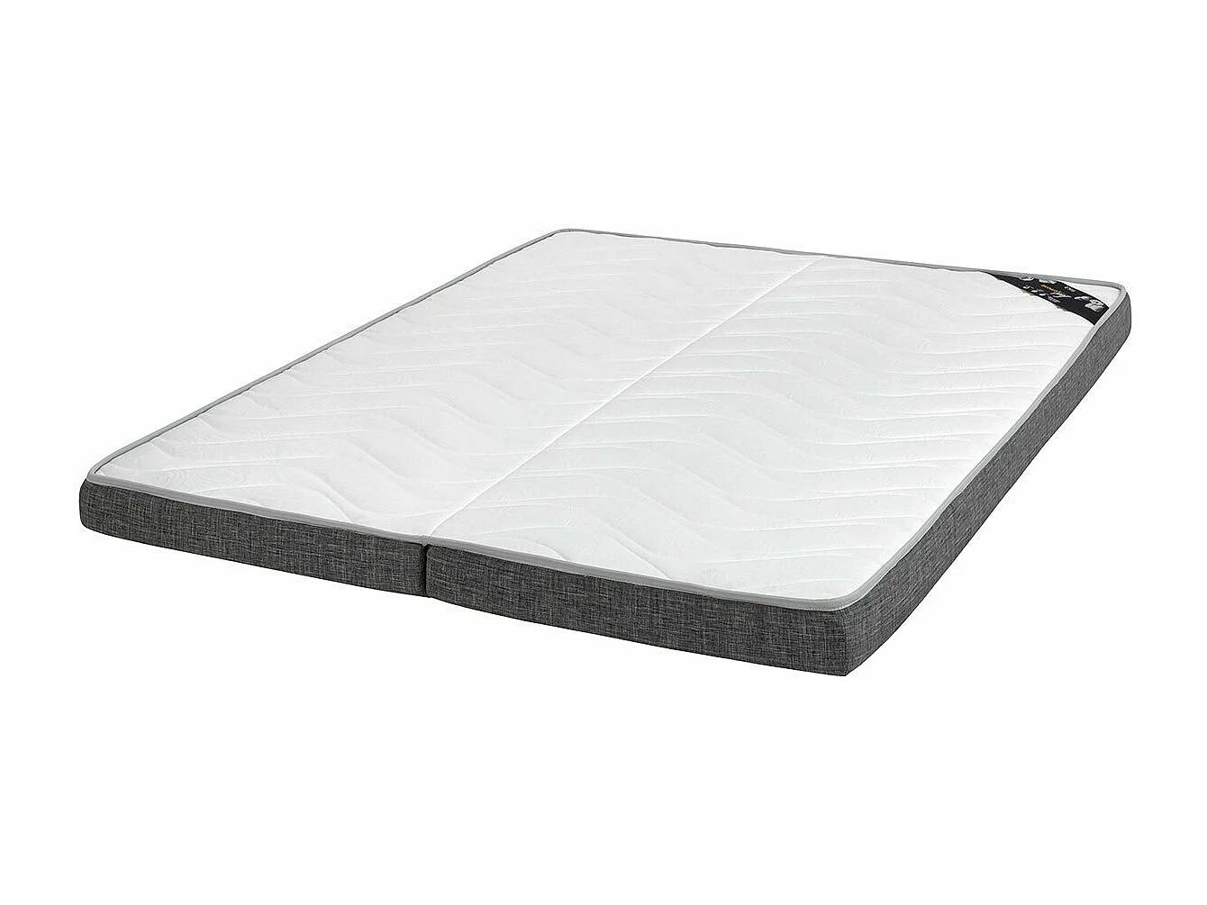 Pack lit gigogne avec matelas 80x200 cm bois massif blanc CAPRI