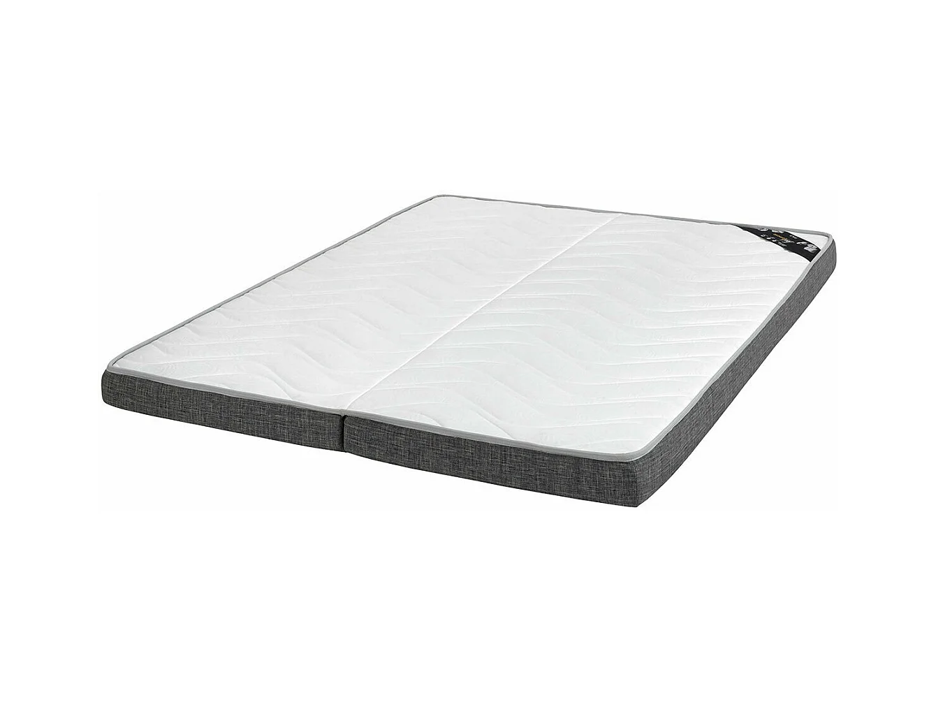 Pack lit gigogne avec matelas 80x200 cm bois massif blanc CAPRI