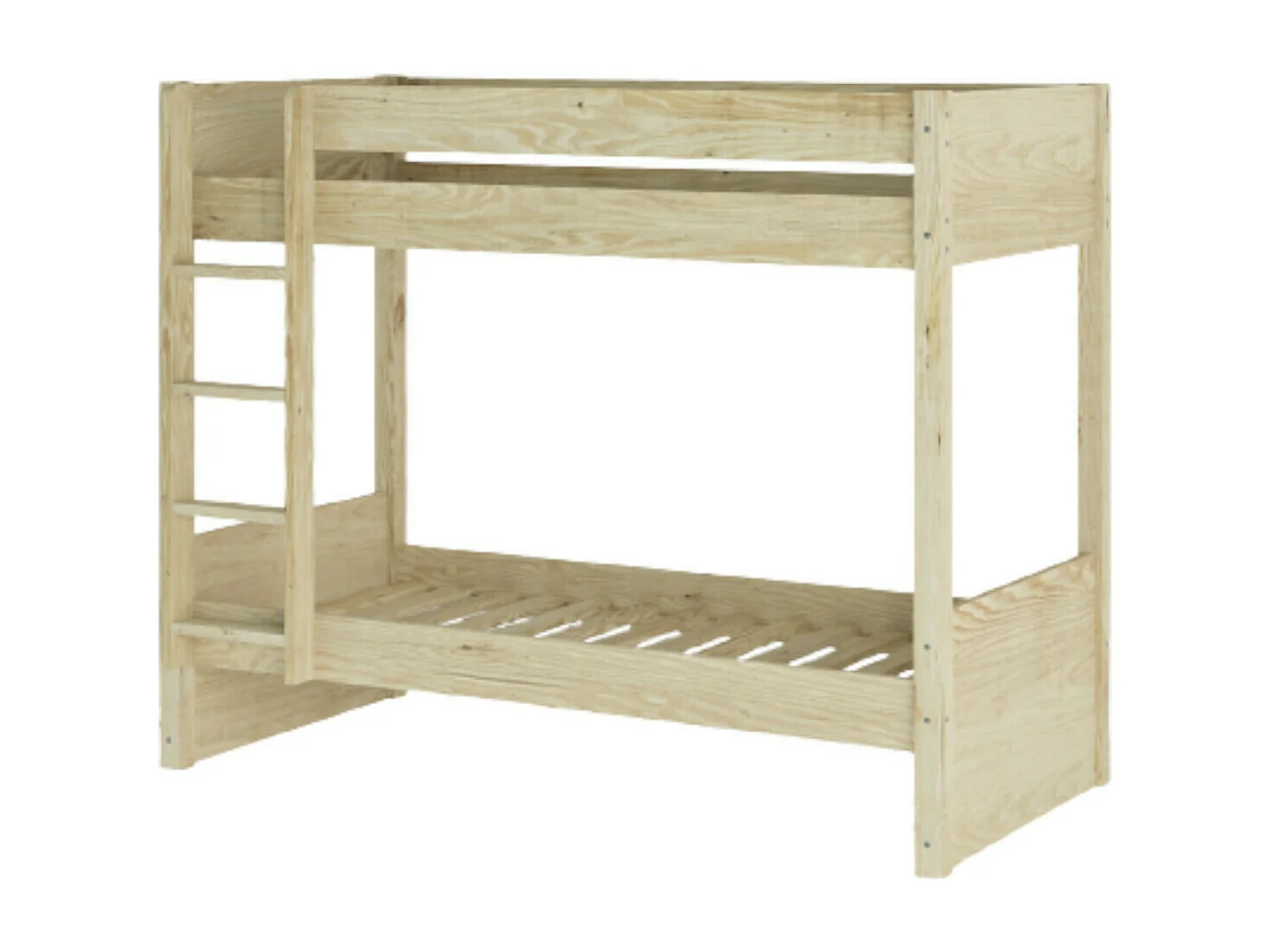 Lit superposé 90x200 cm bois massif bois naturel LUCIA