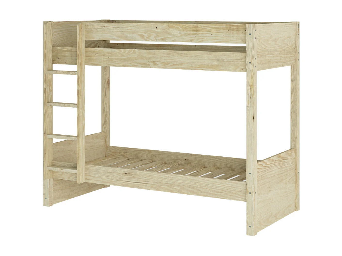 Lit superposé 90x200 cm bois massif bois naturel LUCIA