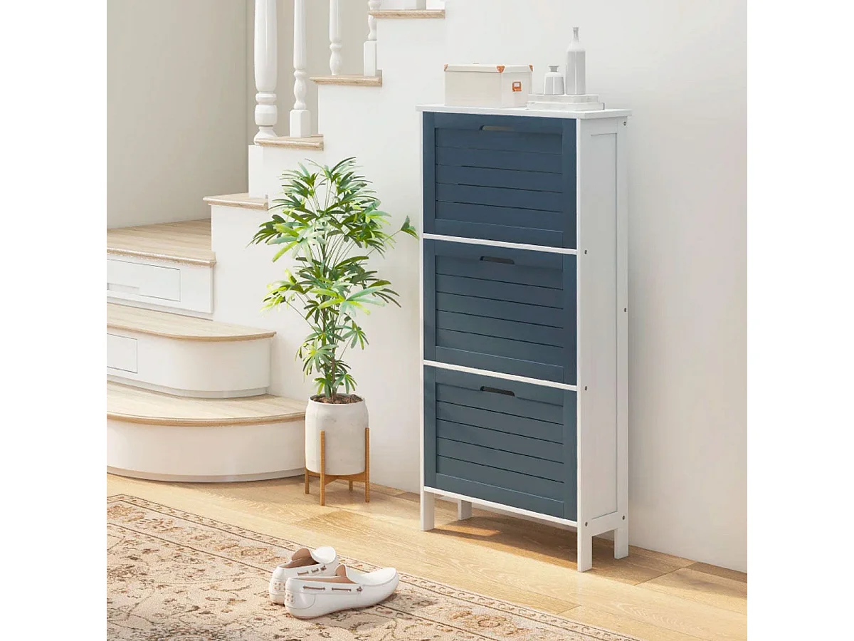 Zapatero gris 53x18x108.5 cm HOMCOM