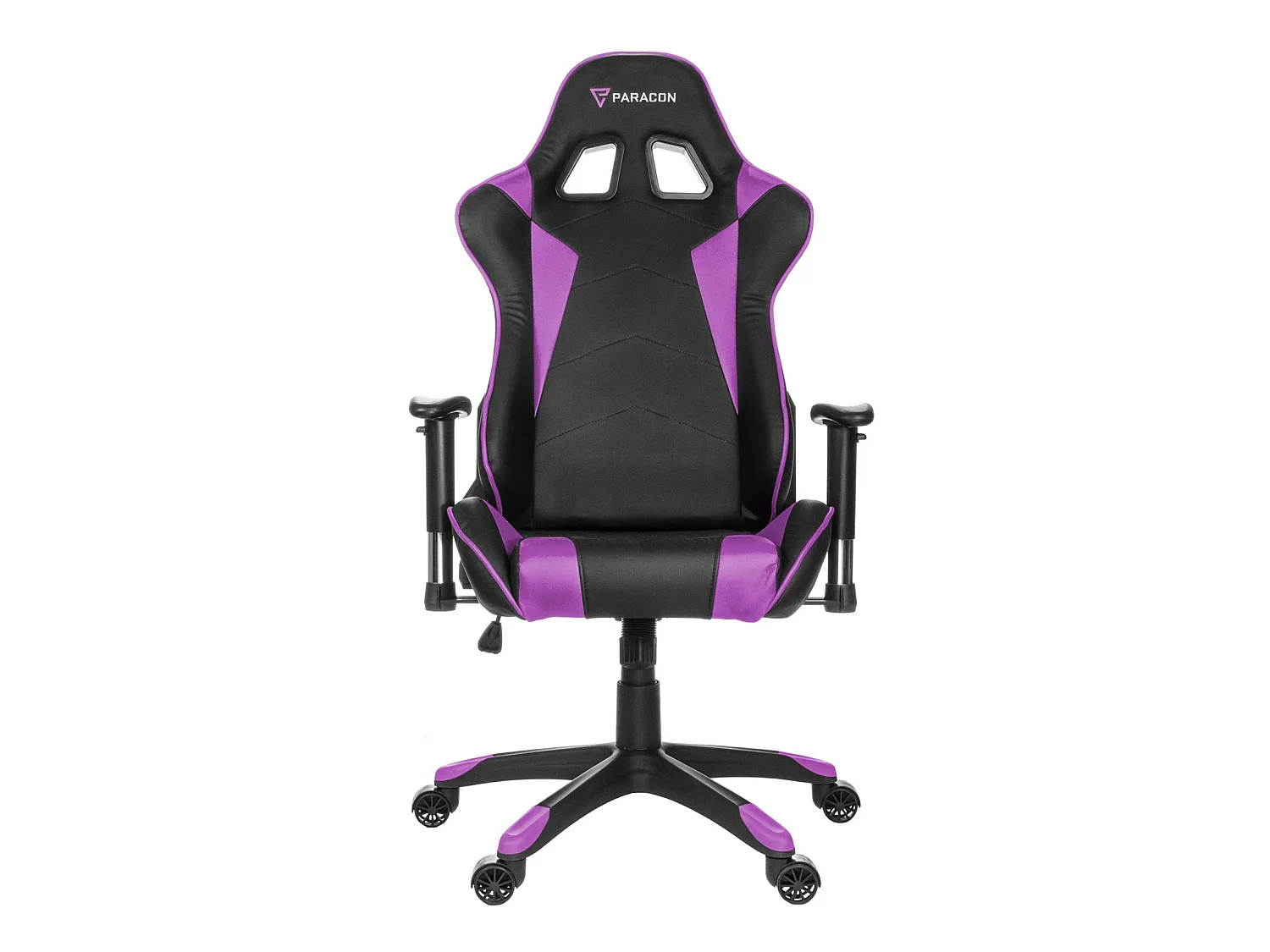 Paracon Knight Fauteuil de gamer avec oreiller cervical et soutien lombaire, lila.