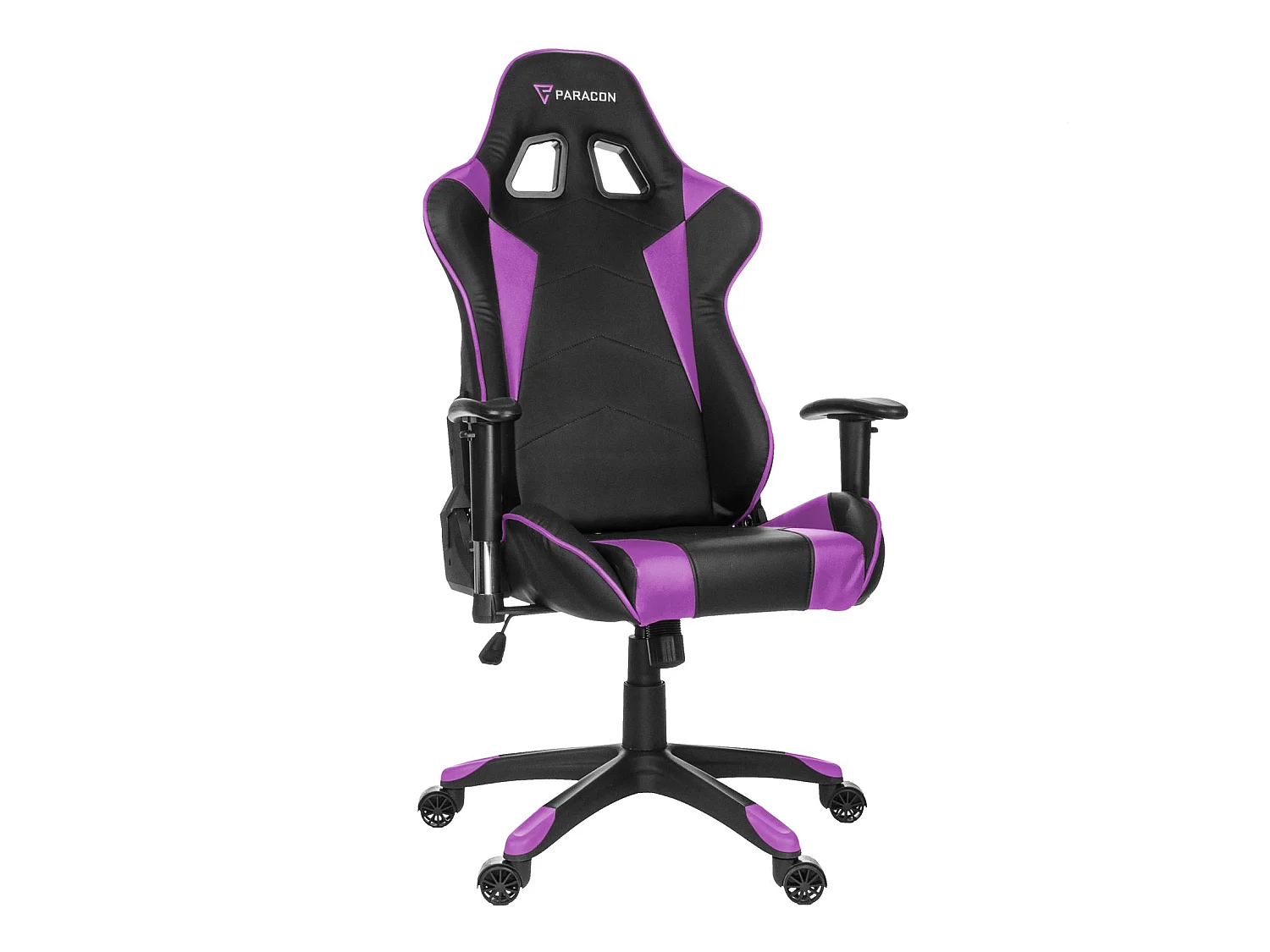 Paracon Knight Fauteuil de gamer avec oreiller cervical et soutien lombaire, lila.