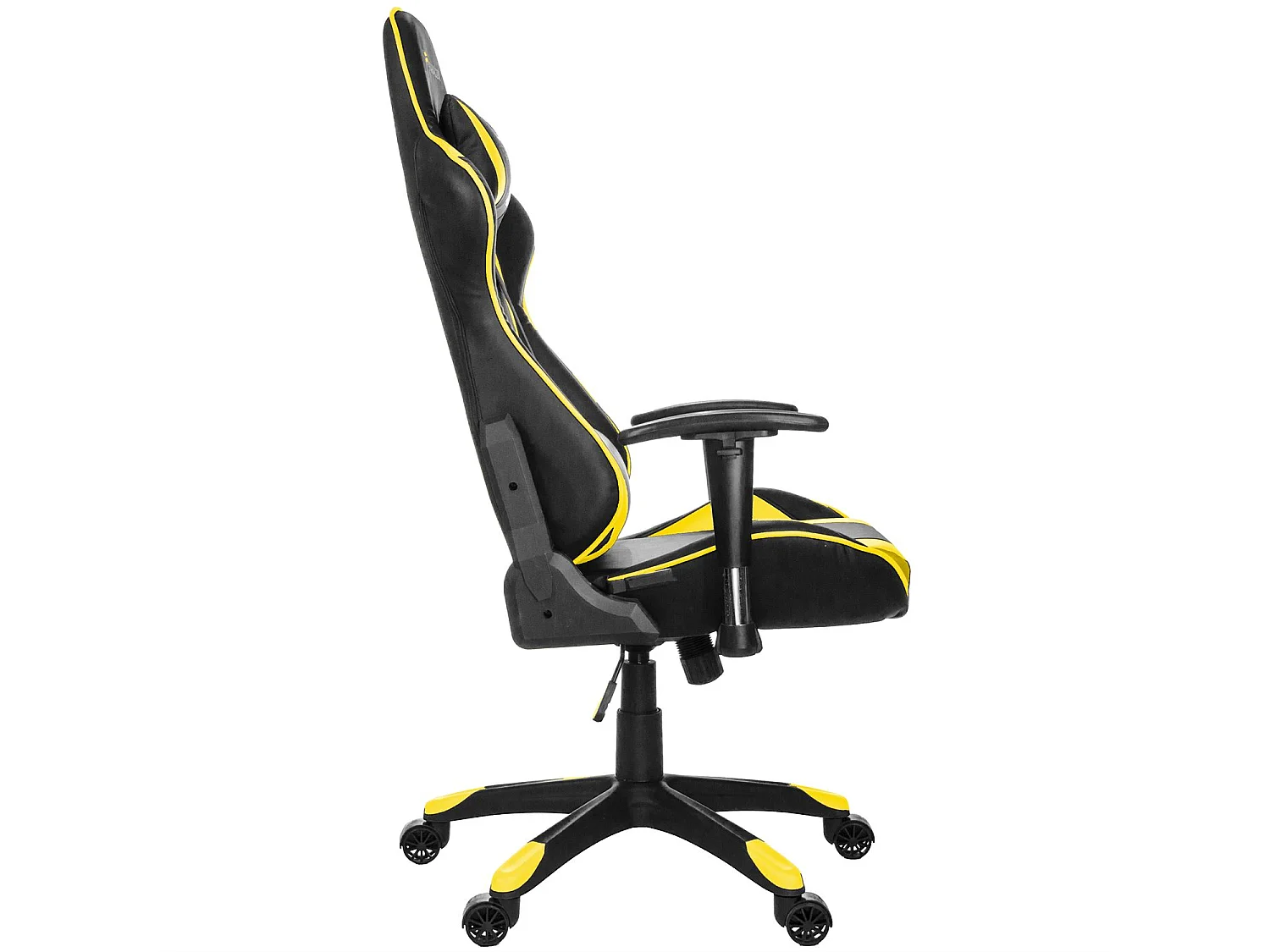 Paracon Knight Fauteuil de gamer avec oreiller cervical et soutien lombaire, jaunes.