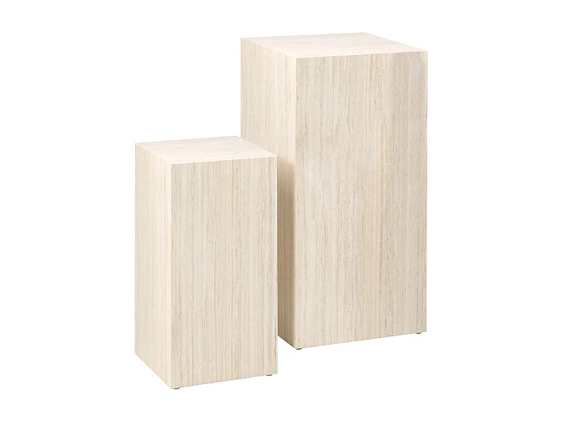 Drue salontafel voetstuk set van 2 stuks. beige.