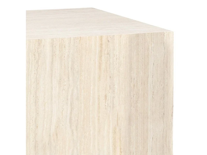 Dice table basse piédestal lot de 2 pièces. beige.