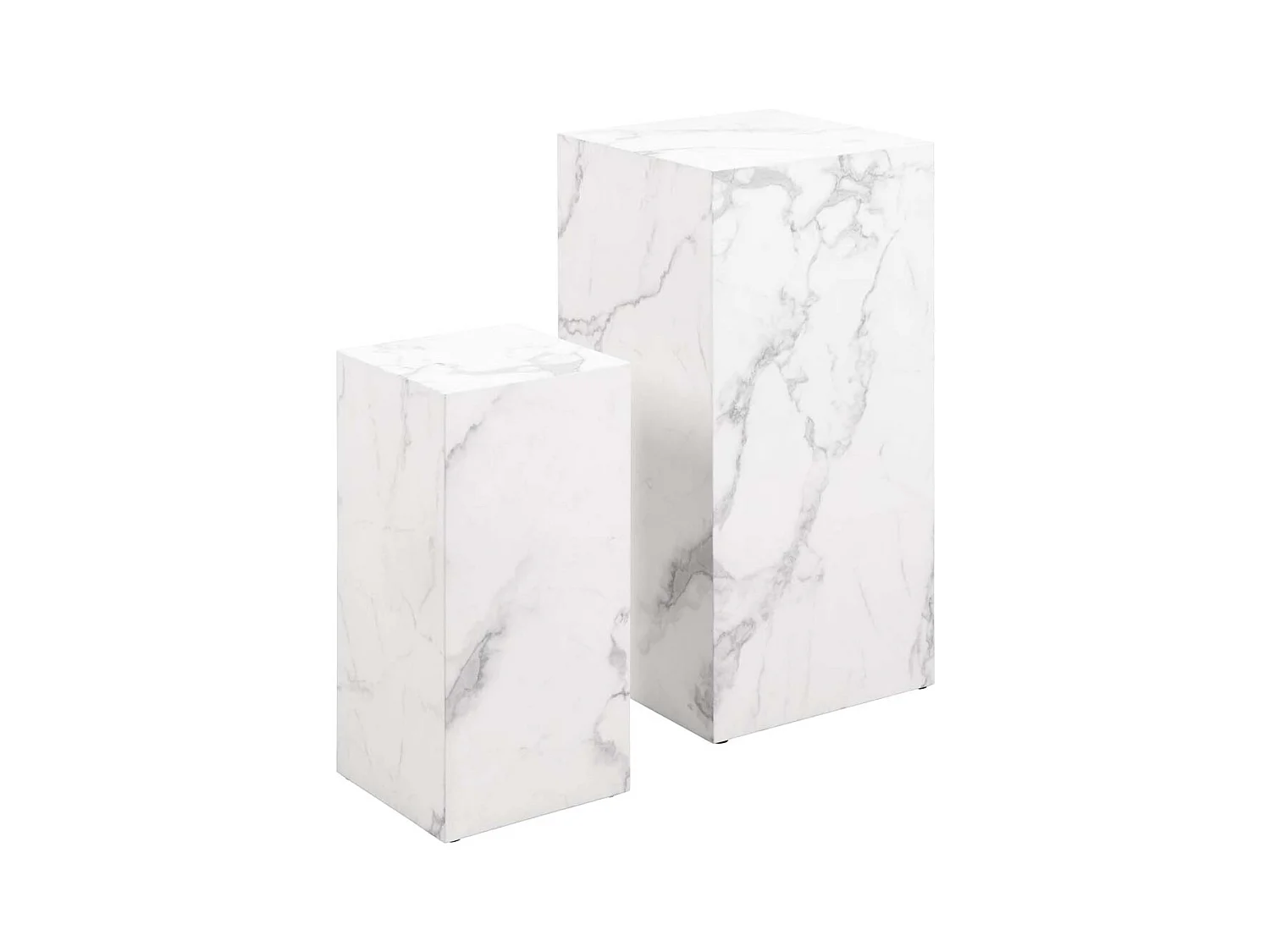 Drue salontafel voetstuk set van 2 stuks. wit.