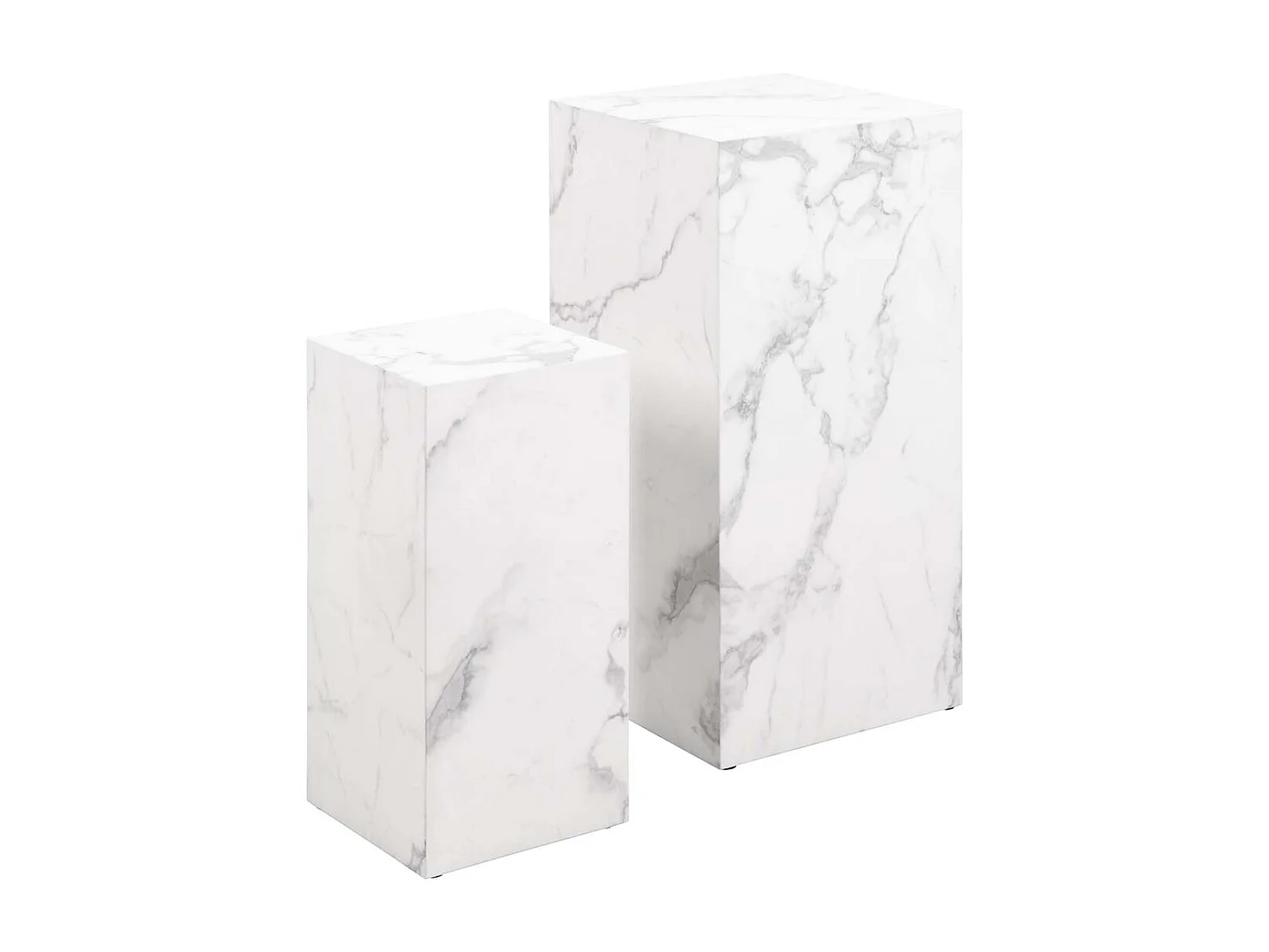 Drue salontafel voetstuk set van 2 stuks. wit.