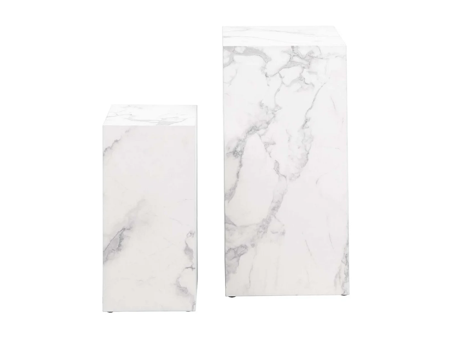 Drue salontafel voetstuk set van 2 stuks. wit.