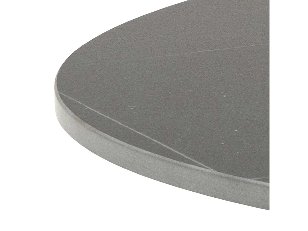 Malta table basse Ø60cm céramique noir.