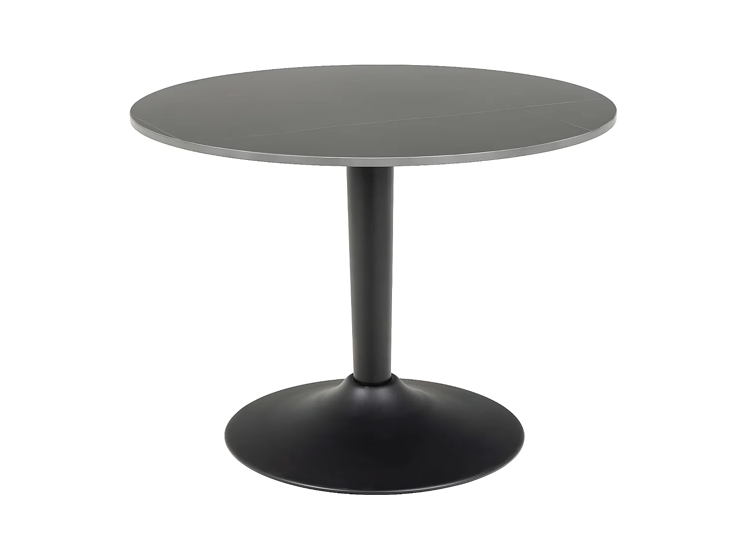 Malta table basse Ø60cm céramique noir.