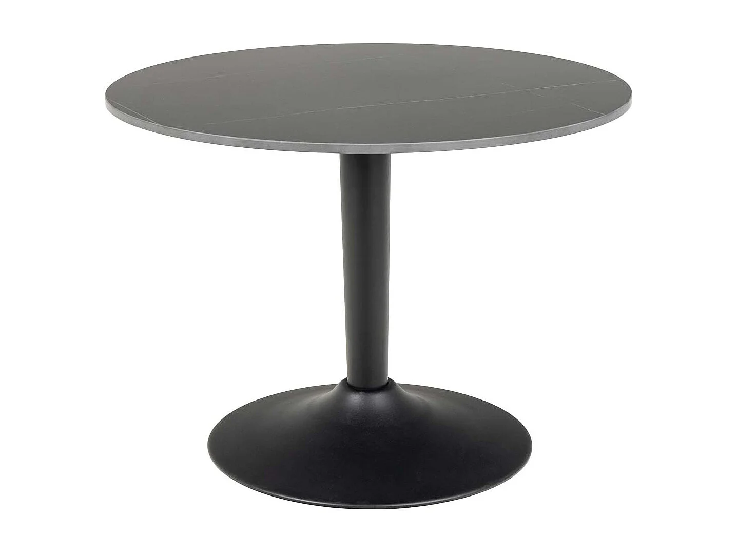 Mitol salontafel Ø60cm keramiek zwart.