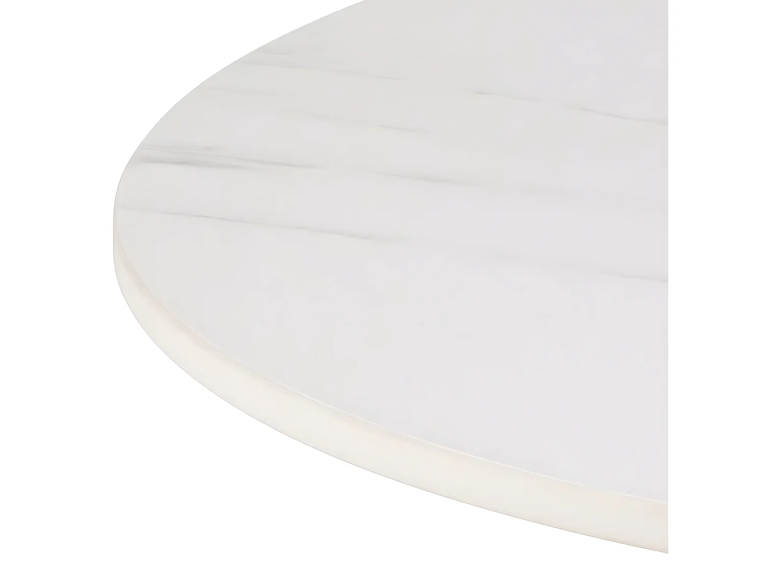 Malta Couchtisch Ø60cm Keramik weiß.