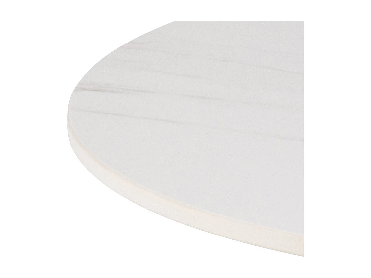 Mitol salontafel Ø60cm keramiek wit.