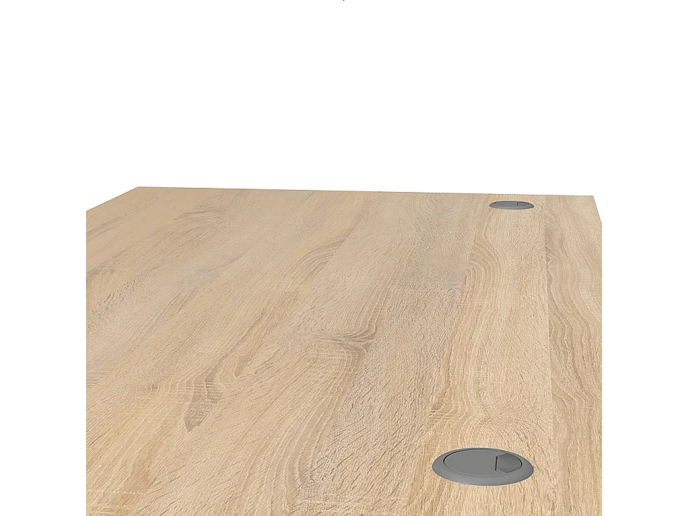 Prisme Schreibtisch mit Rollcontainer Eiche Dekor