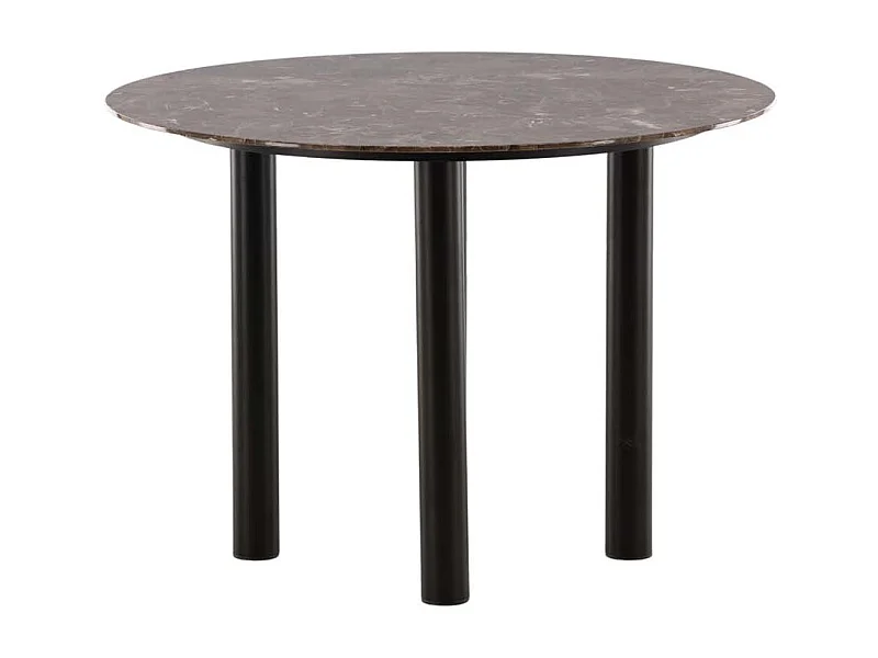 Havsten eetkamertafel Ø106cm glas brun.