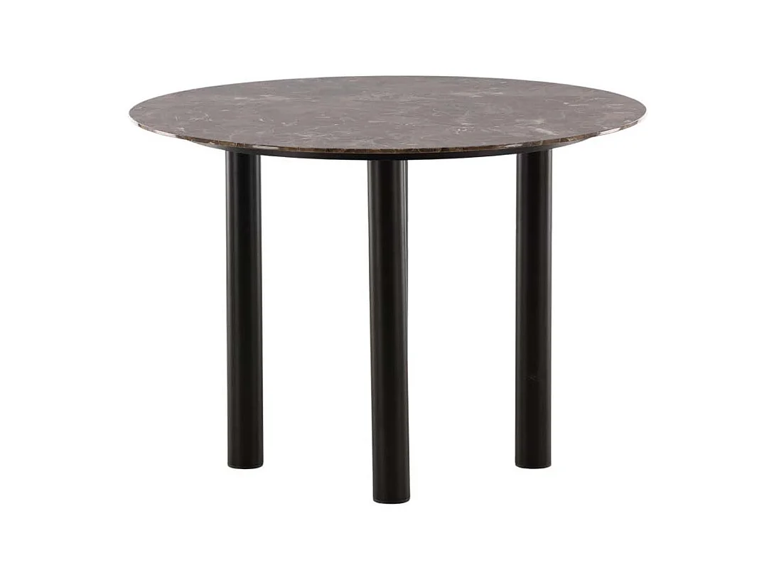 Table à Manger Ronde "Havsten" 106cm Marron