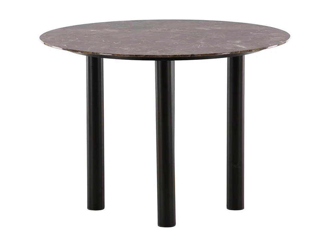 Havsten table de salle à manger Ø106cm verre marron.