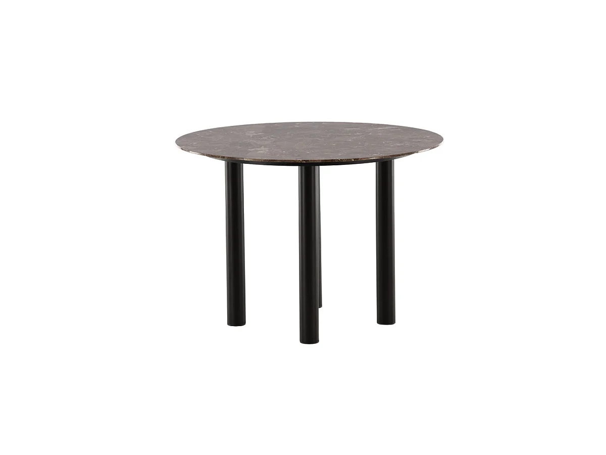 Havsten eetkamertafel Ø106cm glas brun.