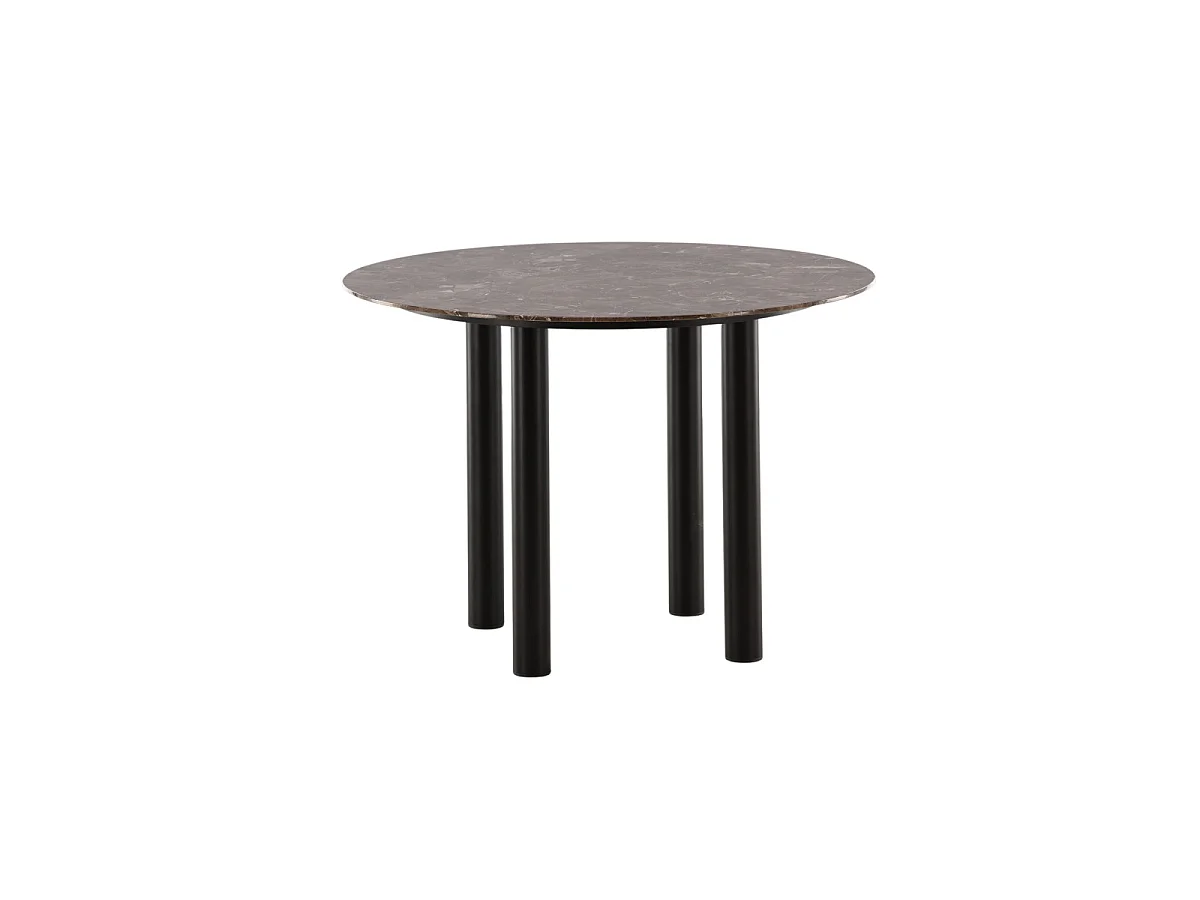 Havsten eetkamertafel Ø106cm glas brun.