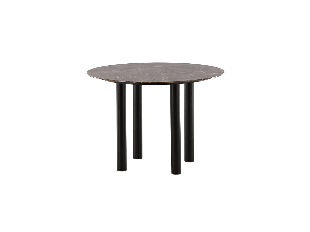 Havsten eetkamertafel Ø106cm glas brun.