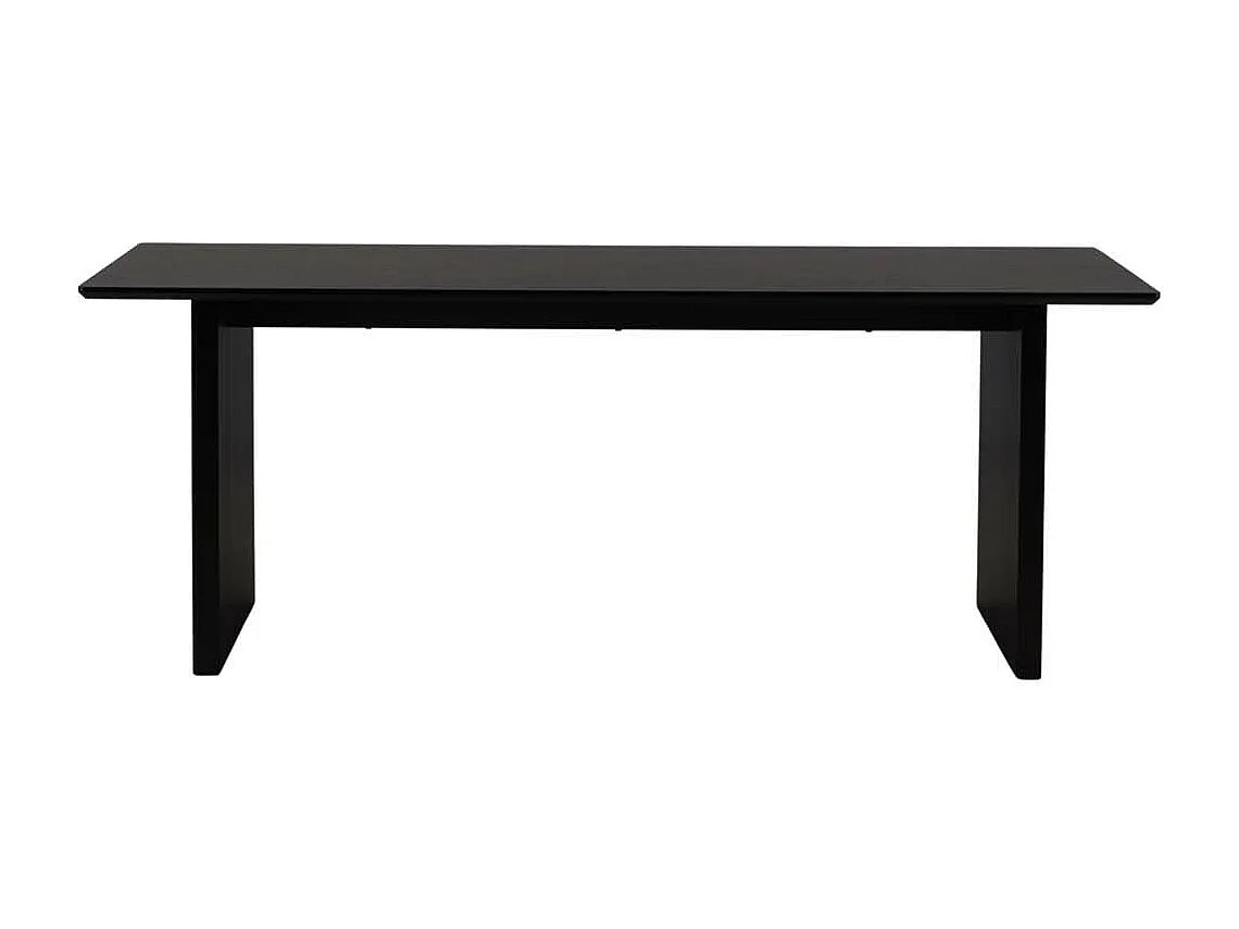 Vail eetkamertafel 100x200cm zwart.