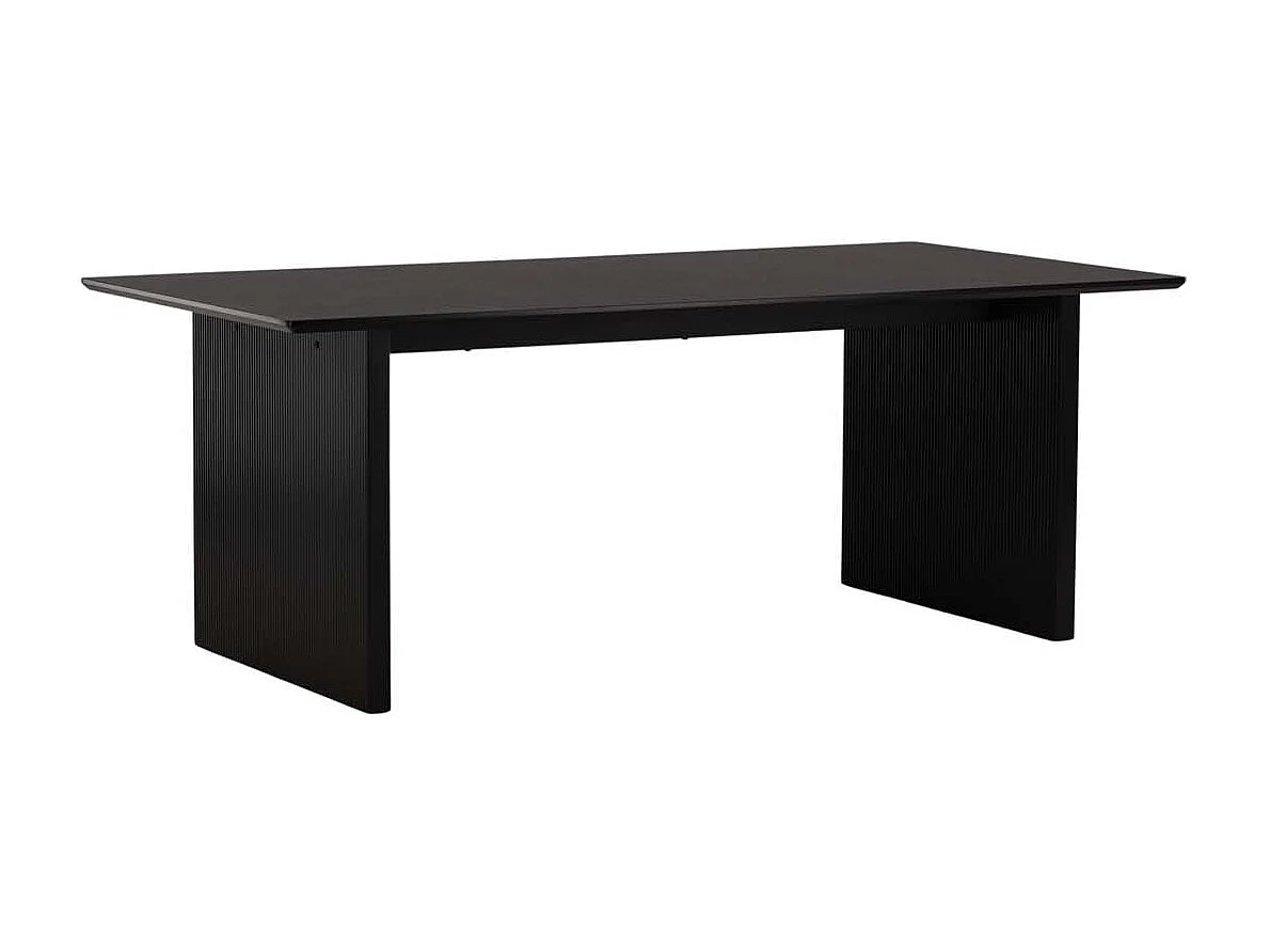 Vail eetkamertafel 100x200cm zwart.