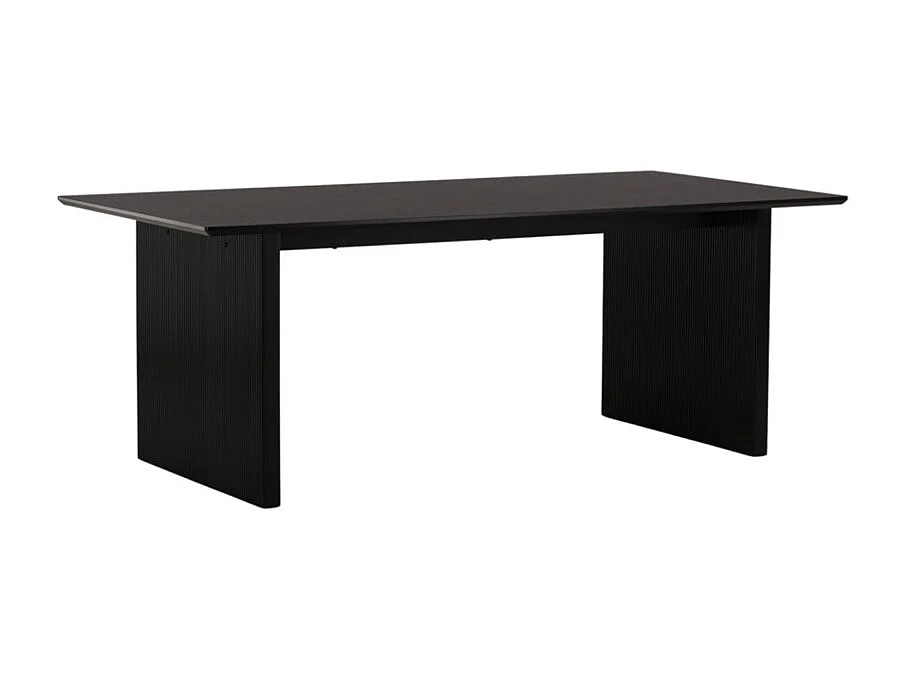 Vail eetkamertafel 100x200cm zwart.
