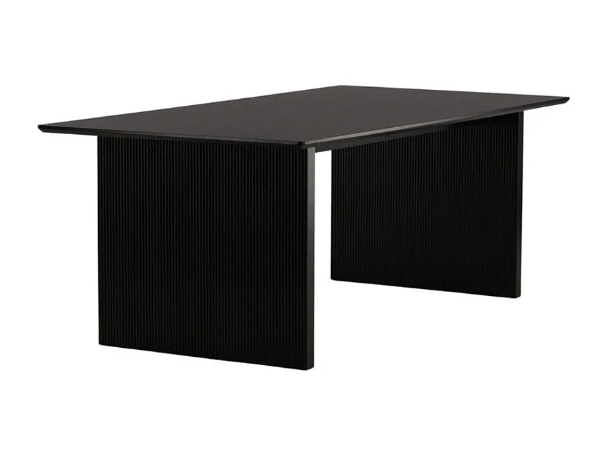 Vail table de salle à manger 100x200cm noir.