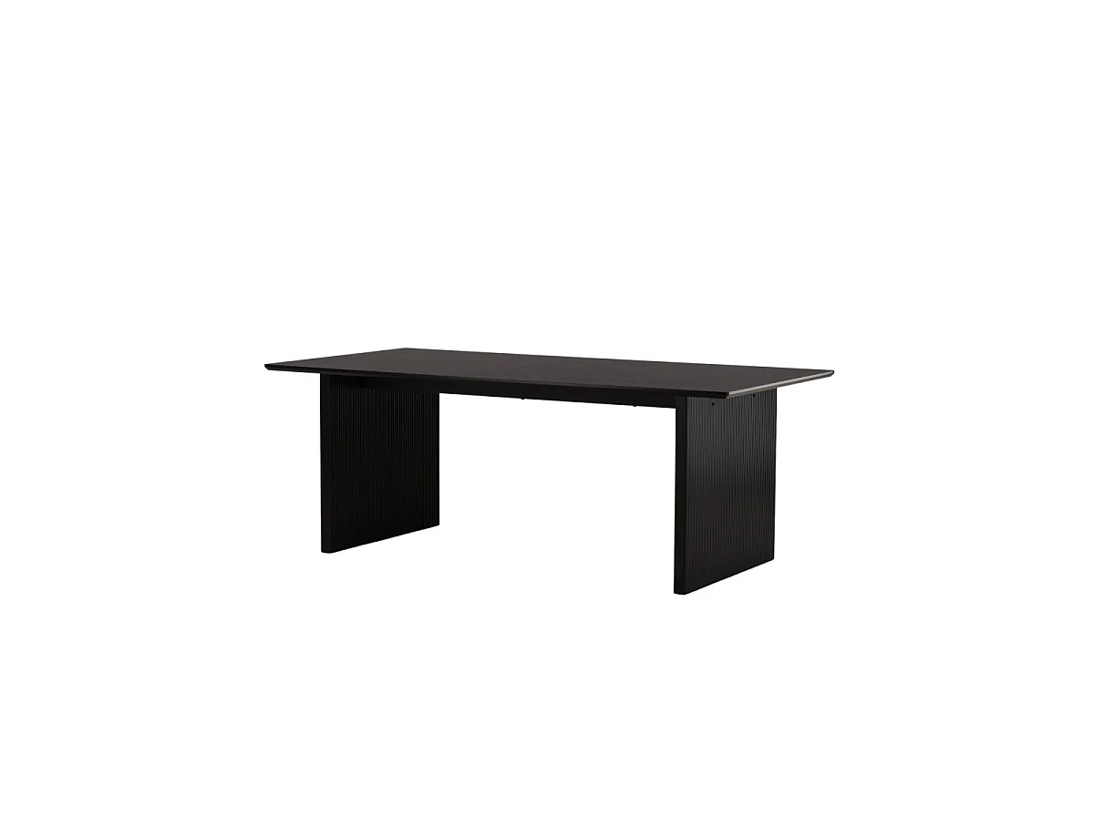 Vail Esstisch 100x200cm schwarz.