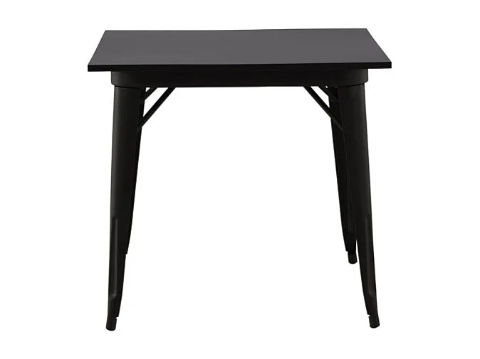 Table à Manger Carrée "Tempe" 80cm Noir
