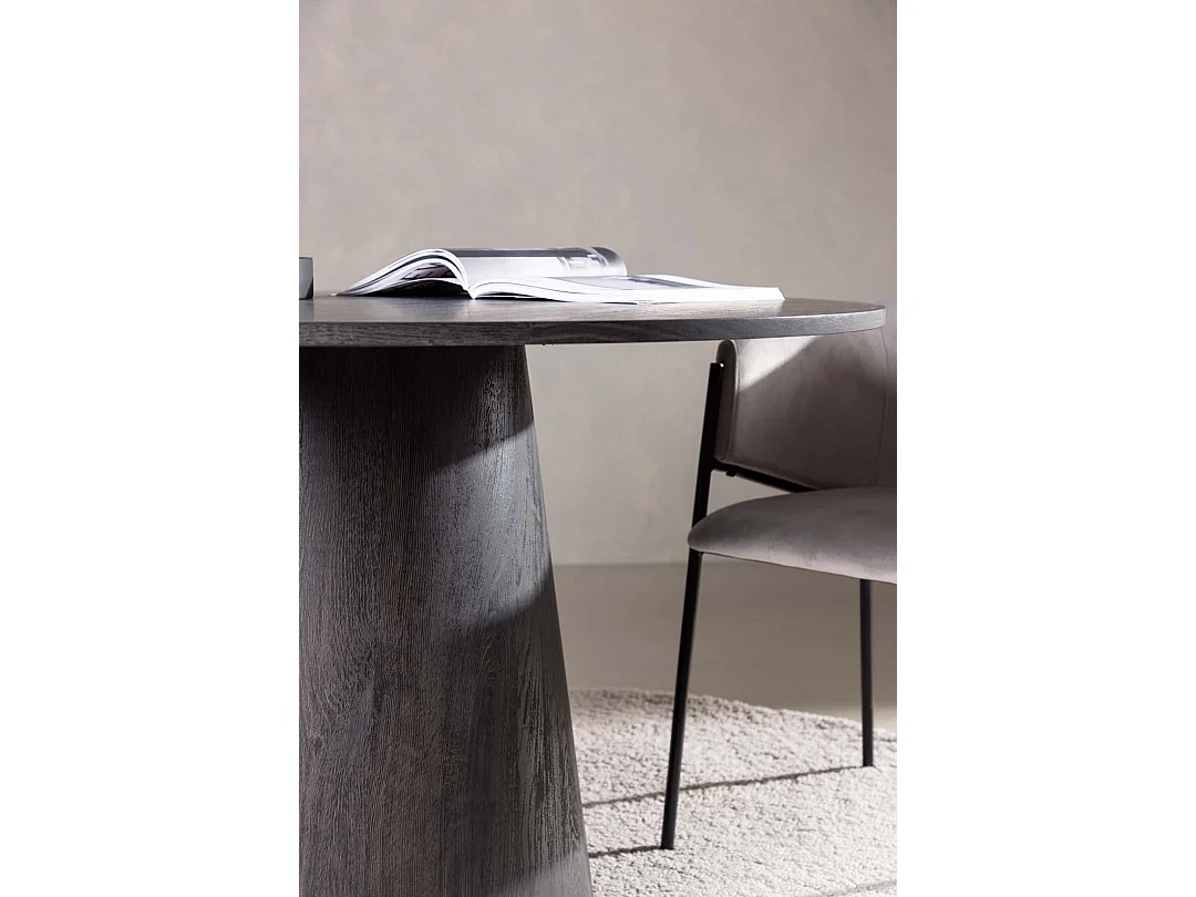 Lanzo Esstisch Ø120cm mocca.