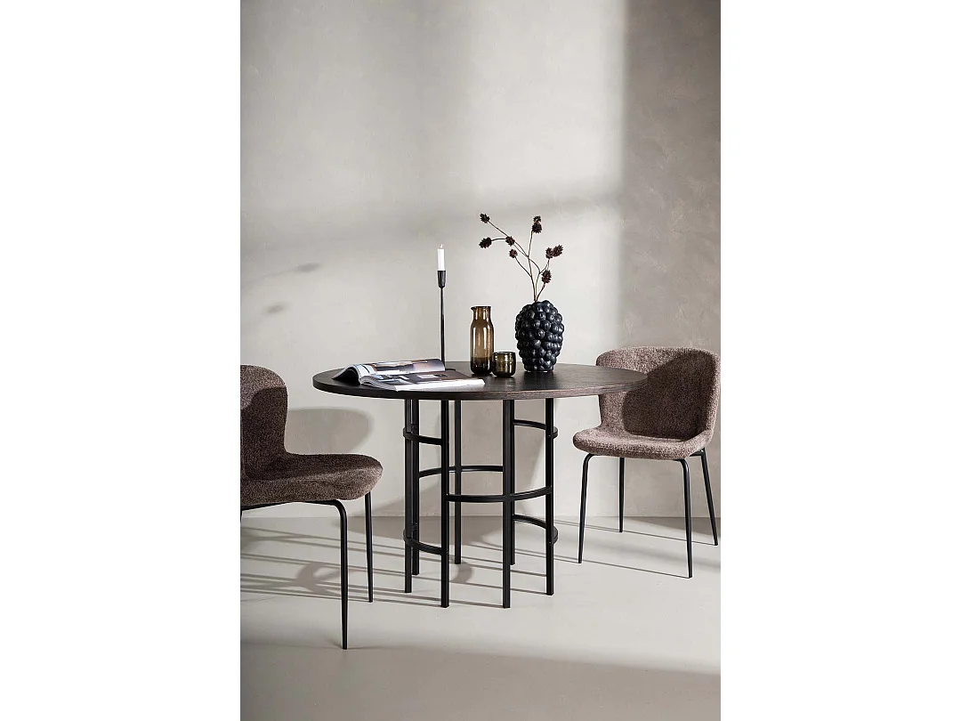 Copenhagen eetkamertafel Ø115cm mocca.