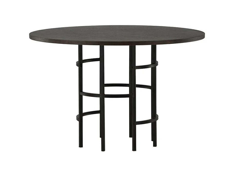 Table à Manger Ronde "Copenhagen" 115cm Marron