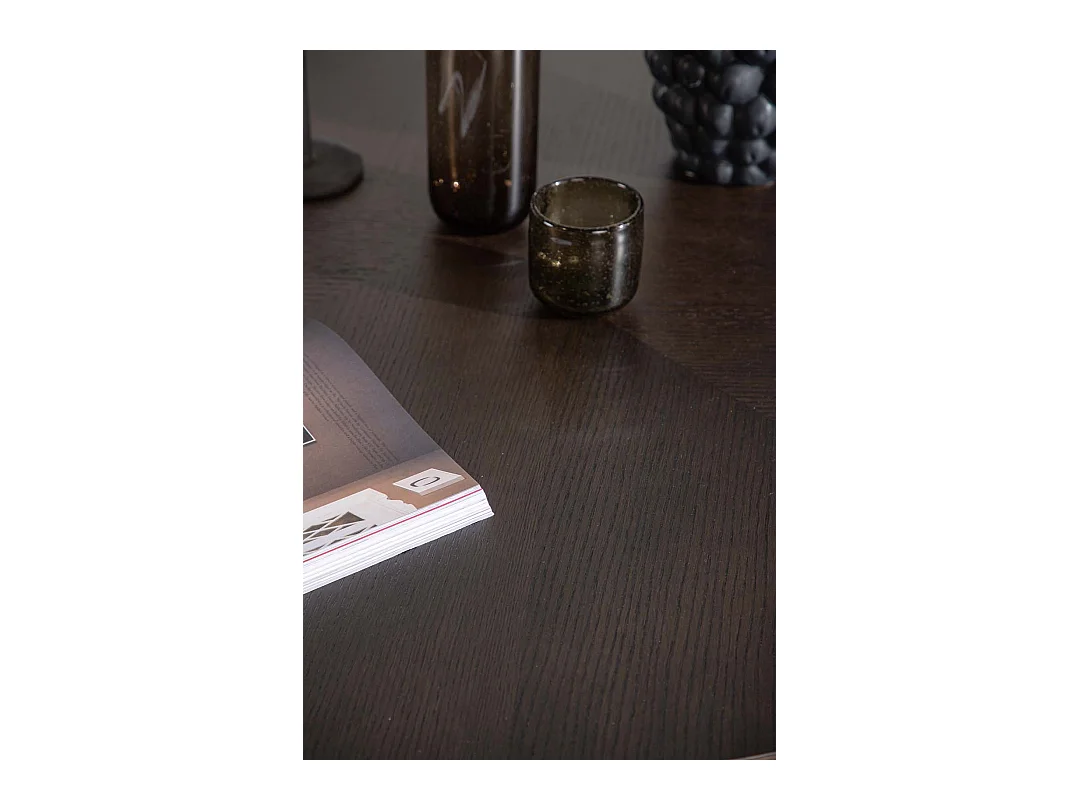 Table à Manger Ronde "Copenhagen" 115cm Marron