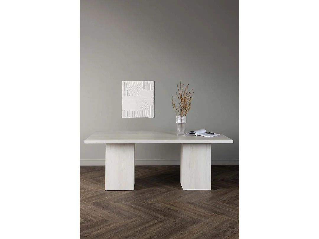 Table à Manger Blanc "Olga" 200cm Blanc