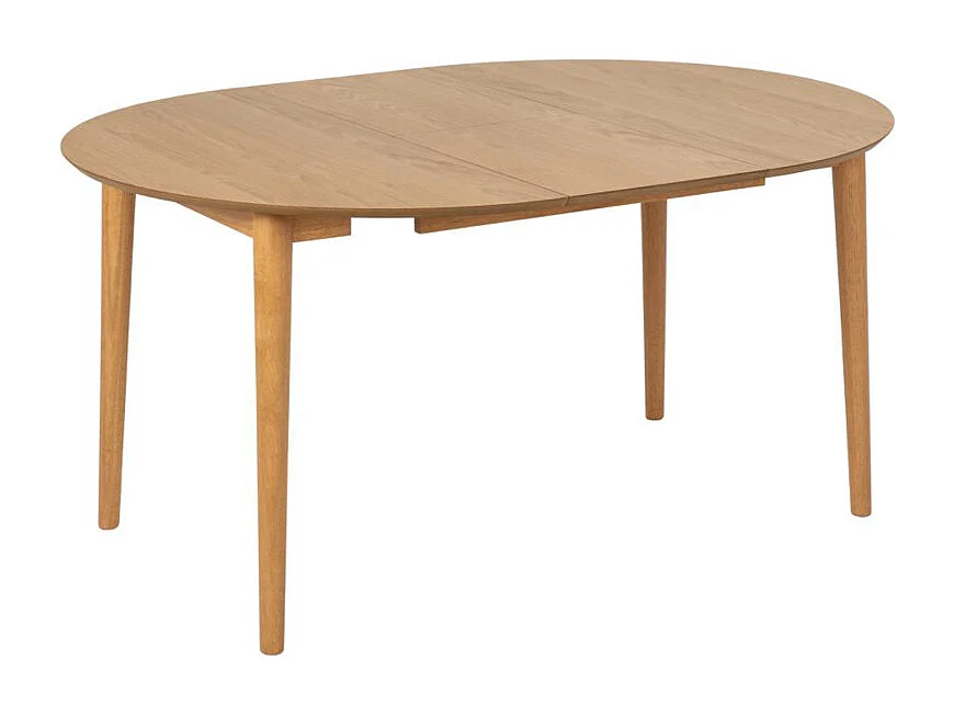 Montreux table de salle à manger Ø115/154cm avec plateaux supplémentaires naturel.