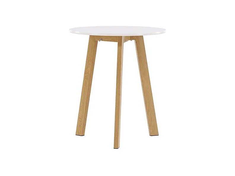Leonora eetkamertafel Ø65cm wit.