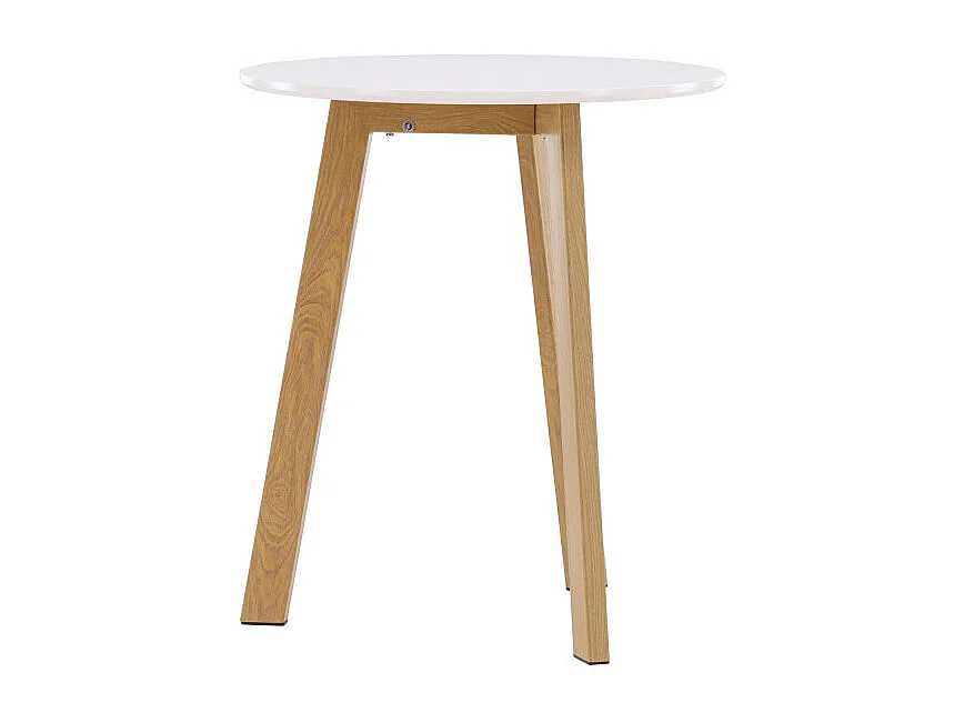 Leonora Esstisch Ø65cm weiß.