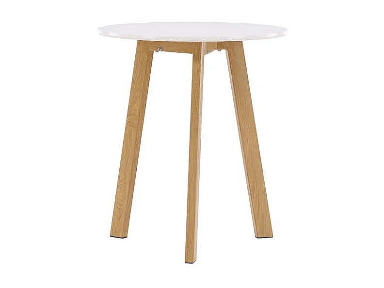 Leonora Esstisch Ø65cm weiß.