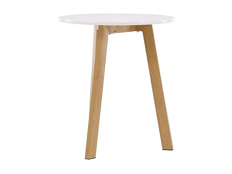 Leonora Esstisch Ø65cm weiß.
