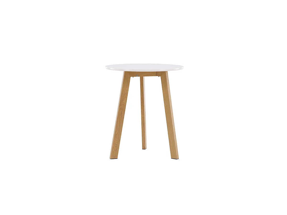 Leonora Esstisch Ø65cm weiß.