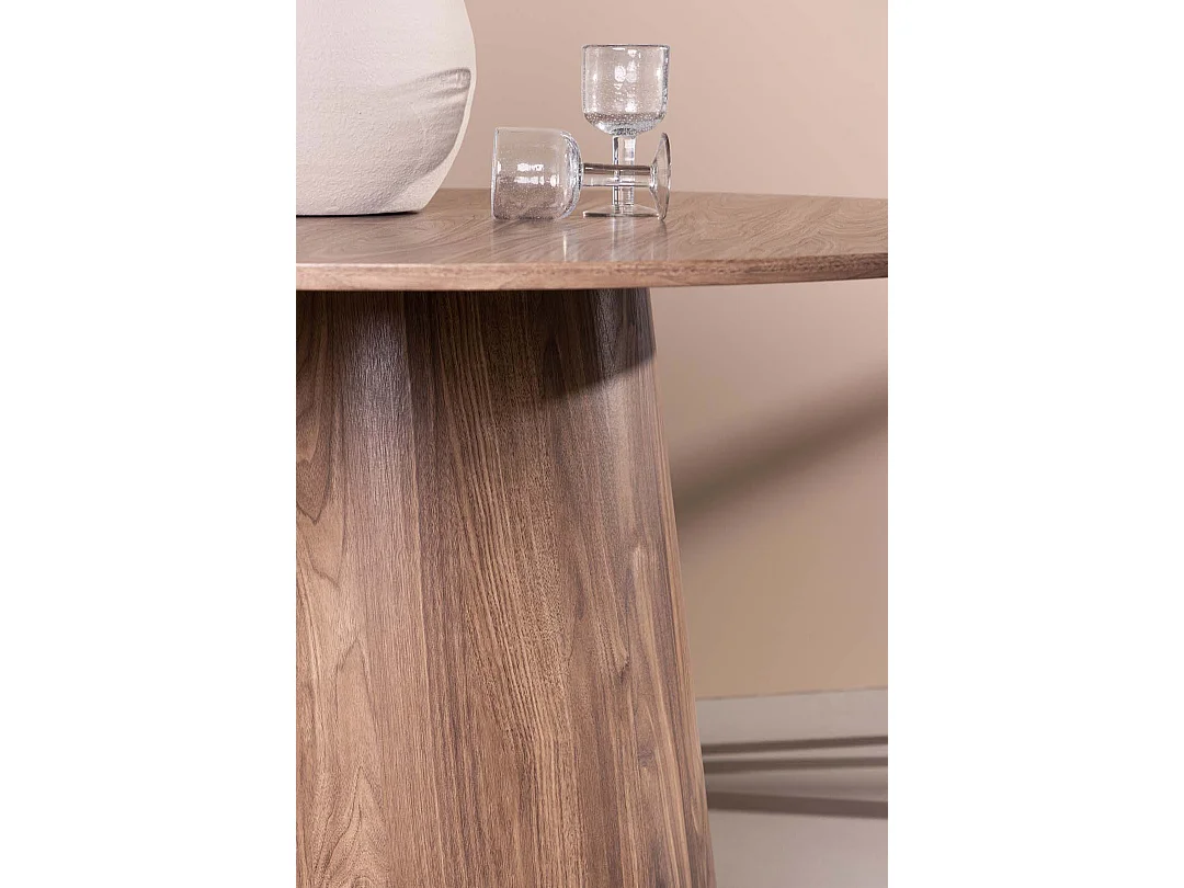 Lanzo eetkamertafel Ø120cm naturel.