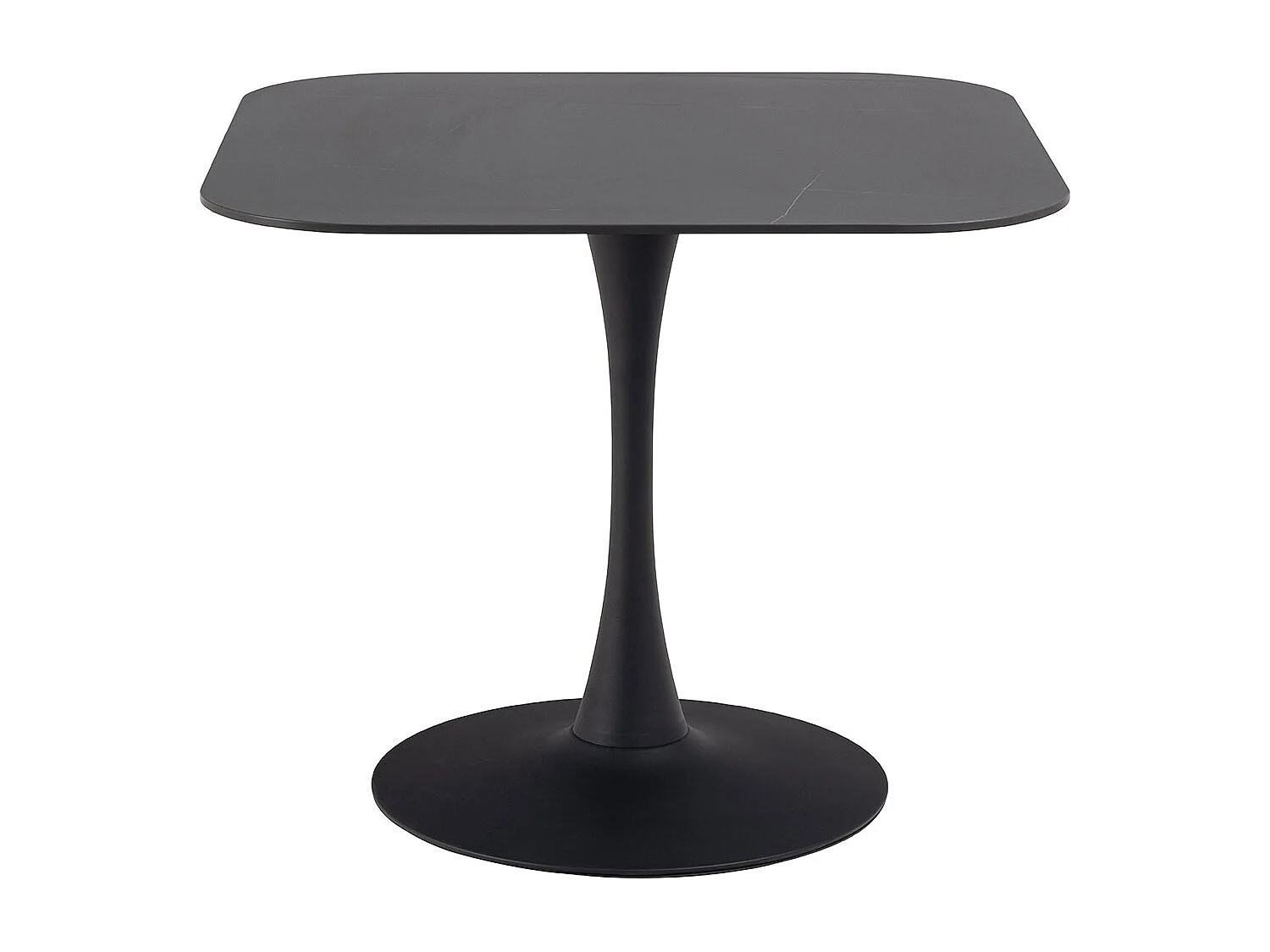 Malta table de salle à manger 90x90cm noire.