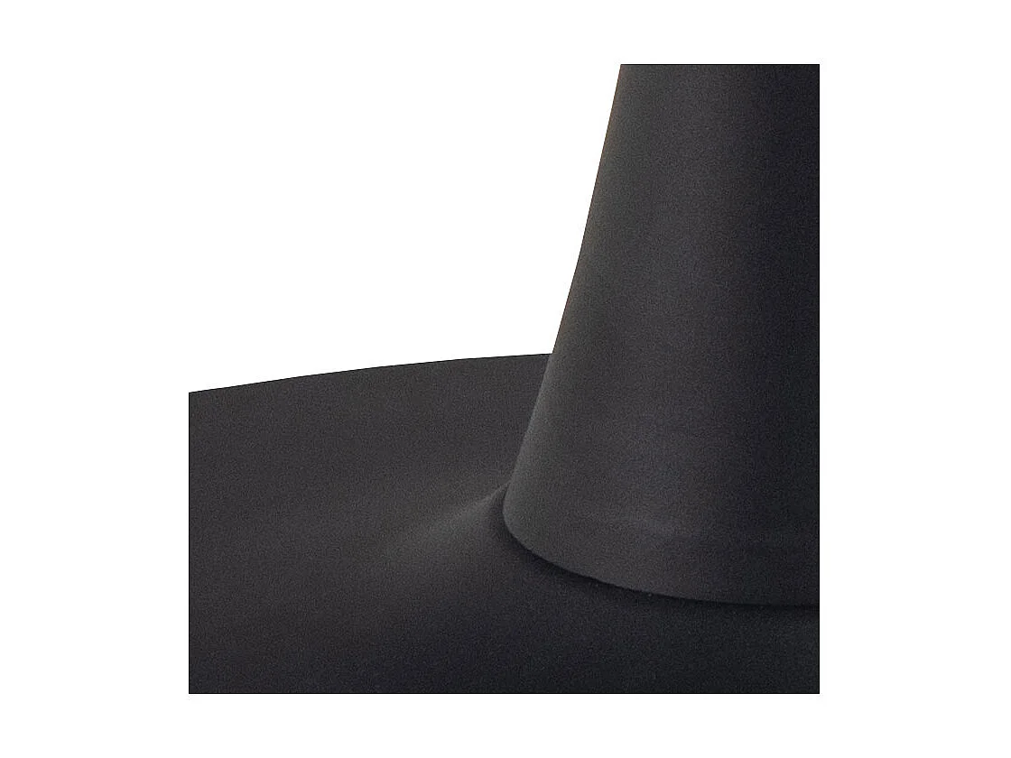 Malta table de salle à manger 90x90cm noire.