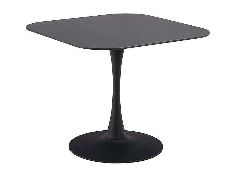 Malta table de salle à manger 90x90cm noire.