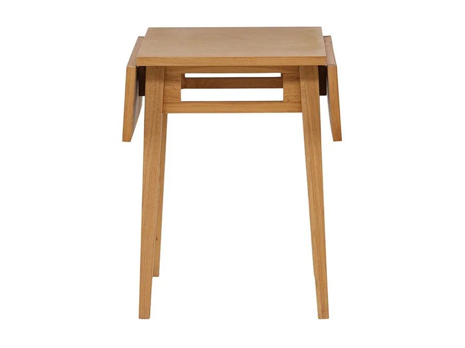 Tavolo da pranzo Yakidon 45x60cm, con prolunga incl. piatti marrone.