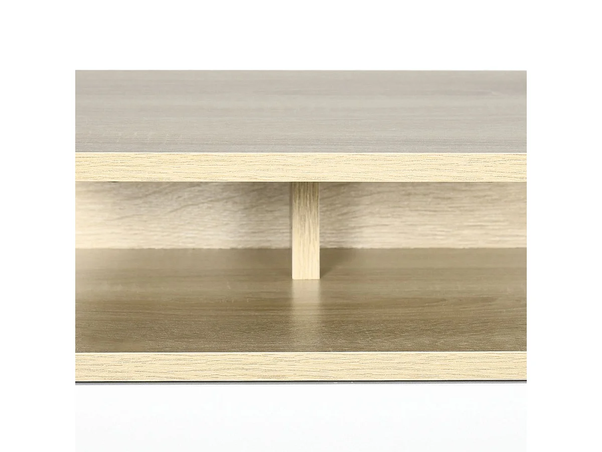 Mesillas de noche roble y blanco 35x32x22.5 cm HOMCOM